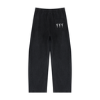 Black Mineral Wash Barrel Sweatpants