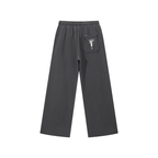 Snow Washed Raw Edge Sweatpants