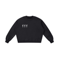 Black Boxy Vintage Washed Sweatshirt