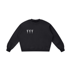 Black Boxy Vintage Washed Sweatshirt