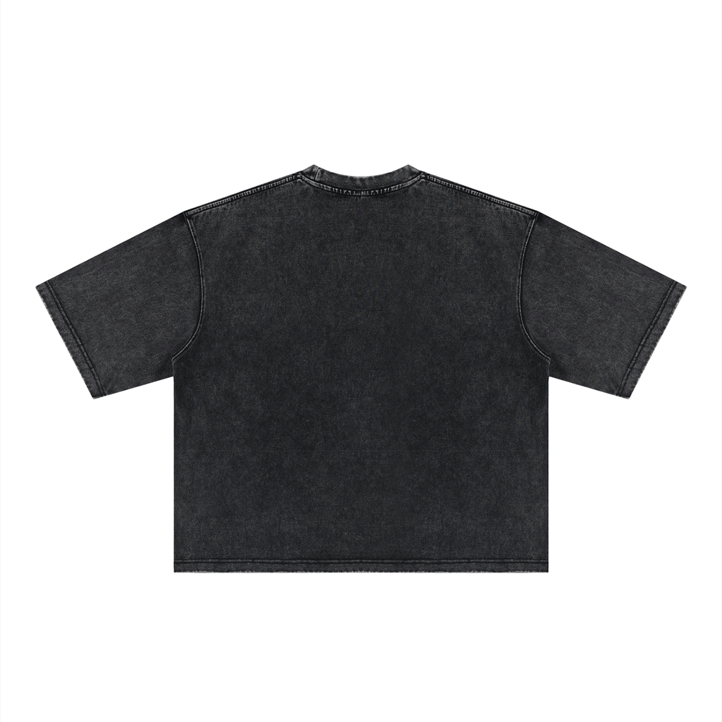 Black Heavyweight Mineral Wash Boxy T-Shirt