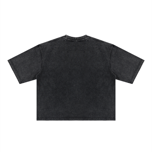 Black Heavyweight Mineral Wash Boxy T-Shirt