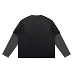 Black Distressed Layer T-Shirt