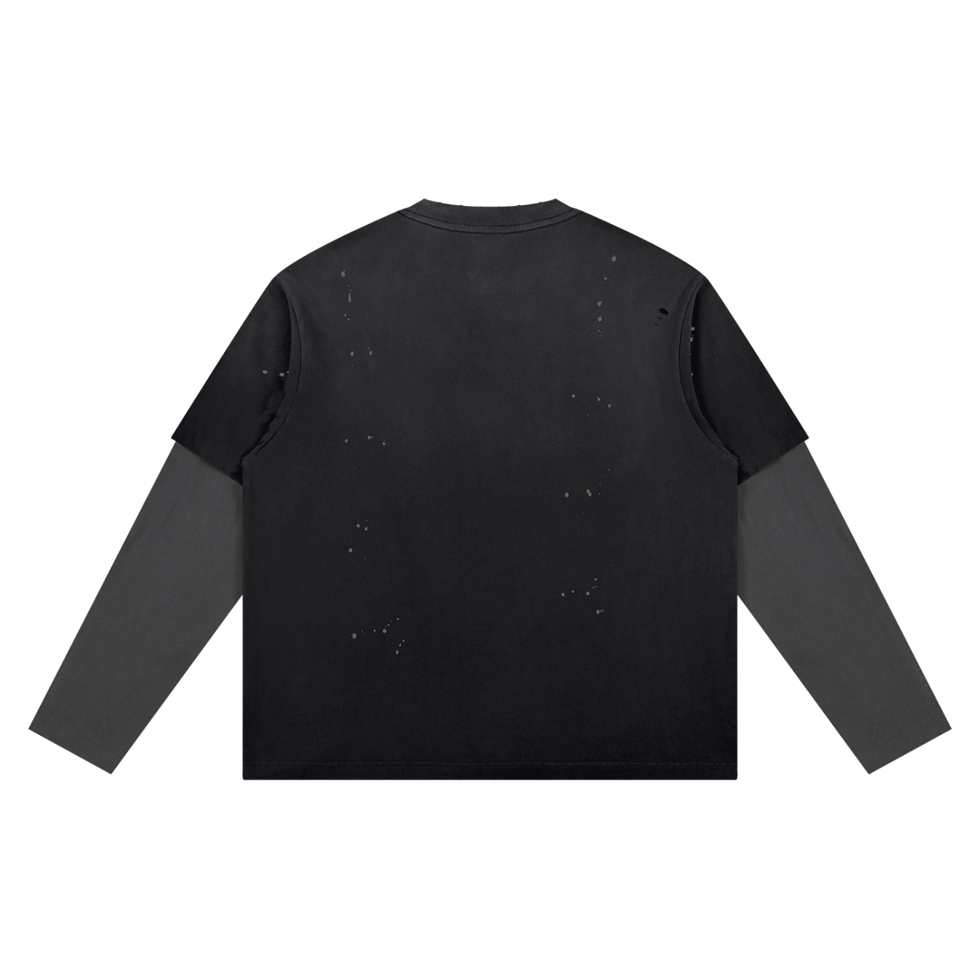 Black Distressed Layer T-Shirt
