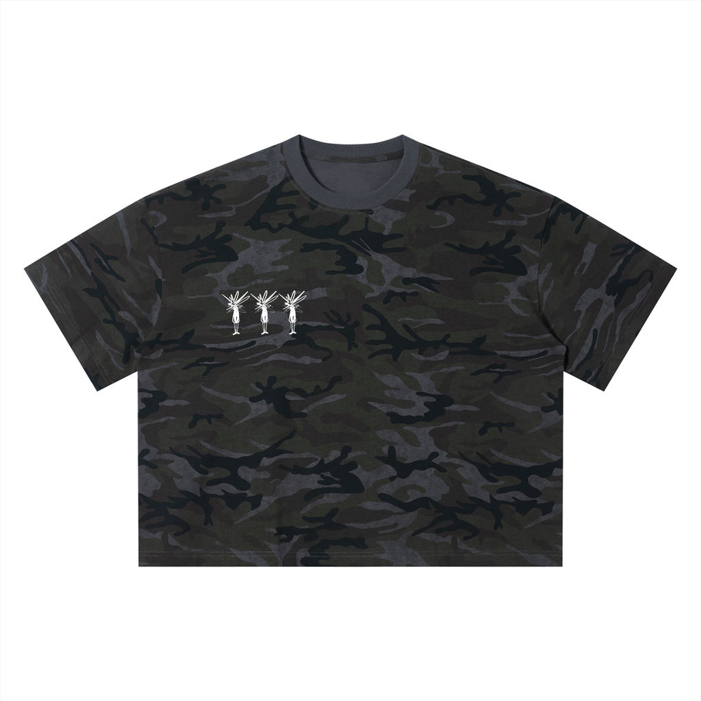 Gray Camo Boxy T-Shirt