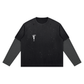Black Distressed Layer T-Shirt