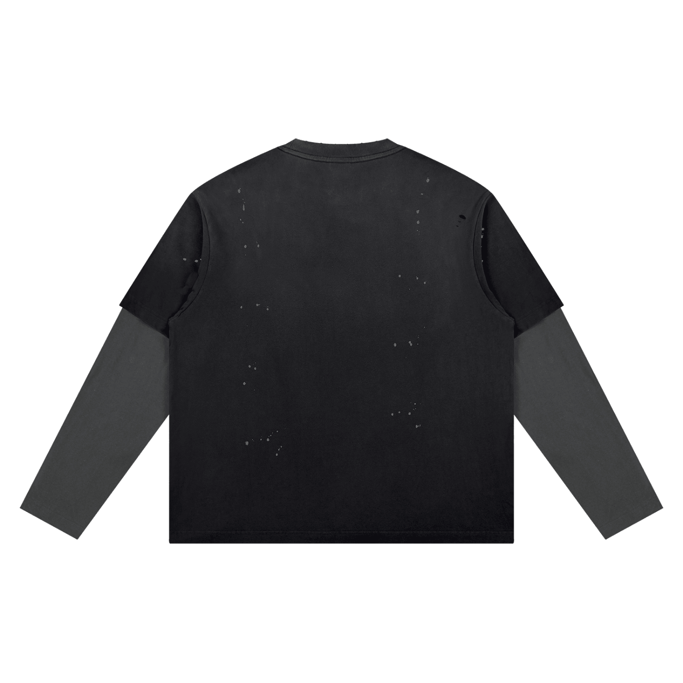 Black Distressed Layer T-Shirt - Inside Thoughts