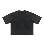 Black Heavyweight Mineral Wash Boxy T-Shirt - Inside Thoughts