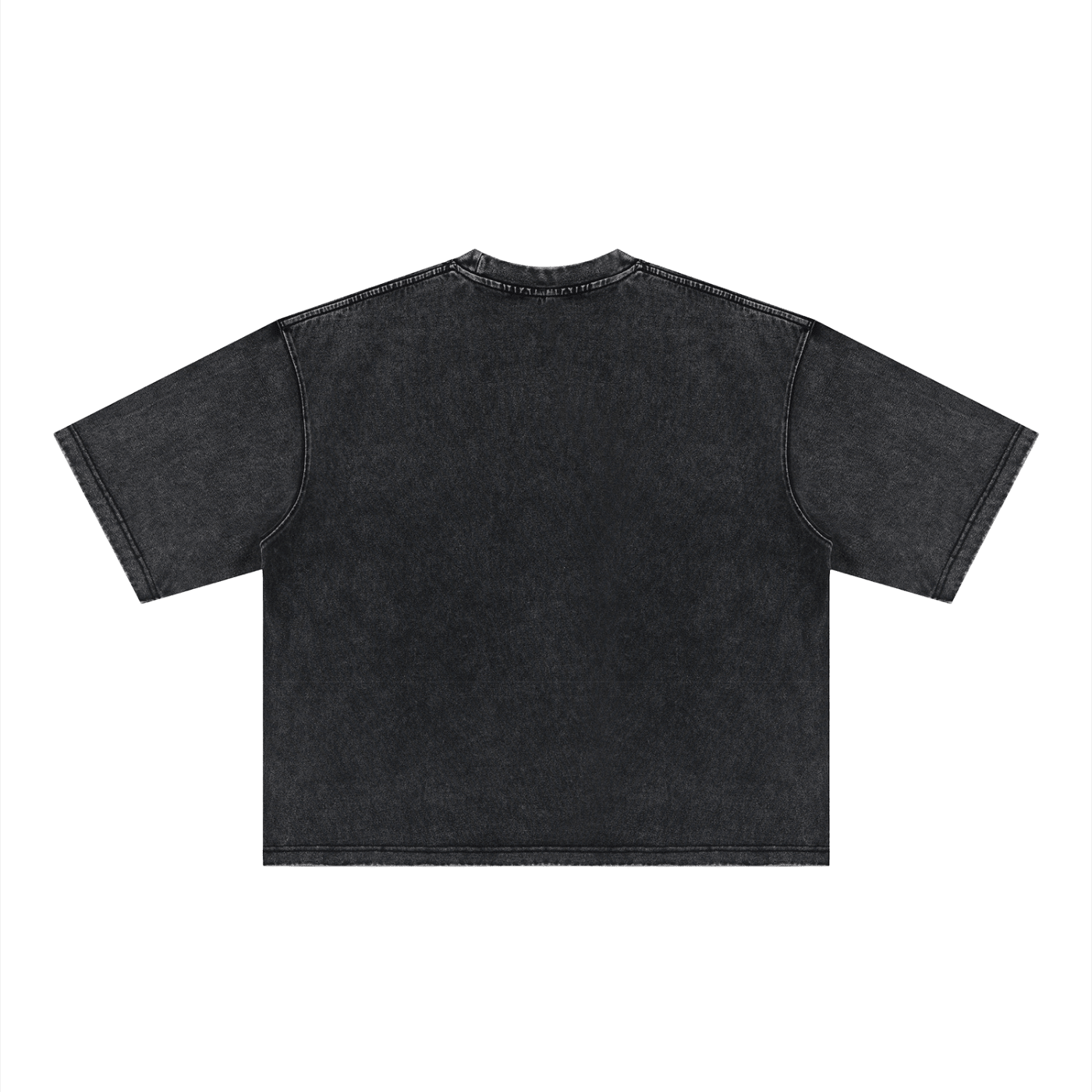 Black Heavyweight Mineral Wash Boxy T-Shirt - Inside Thoughts