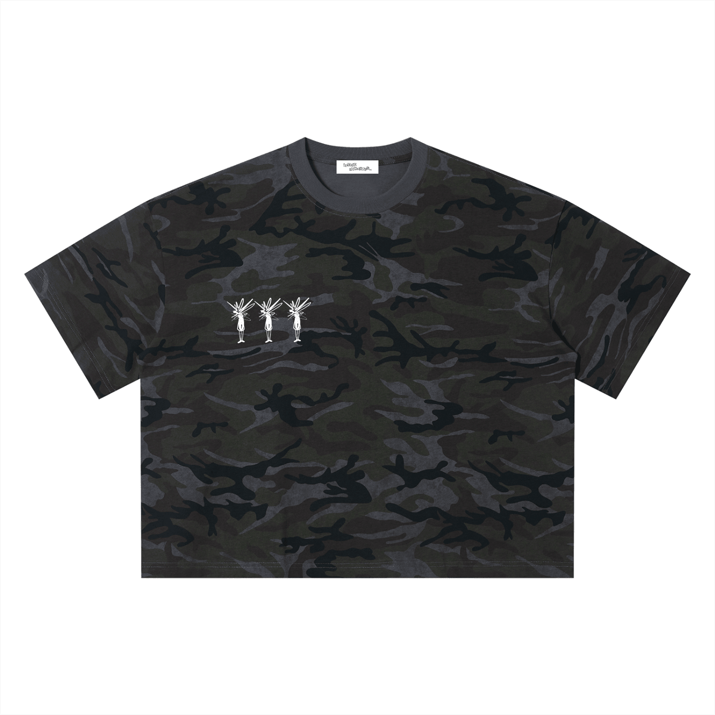 Camo Boxy T-Shirt - Inside Thoughts