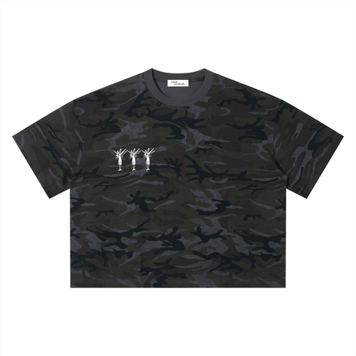 Camo Boxy T-Shirt - Inside Thoughts