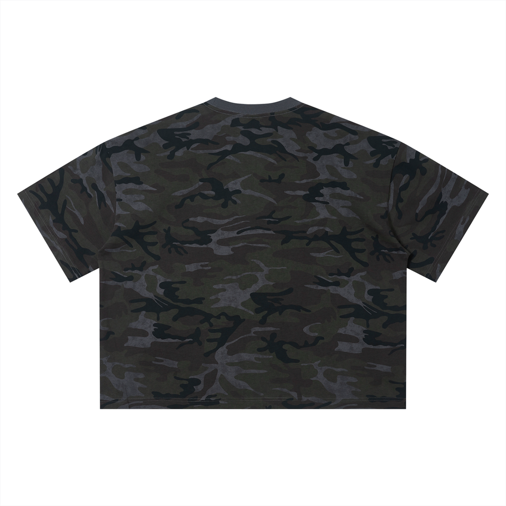 Gray Camo Boxy T-Shirt
