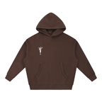 Cropped Coffee Boxy Fit Fleece Hoodie - Inside Thoughts