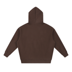 Cropped Coffee Boxy Fit Fleece Hoodie - Inside Thoughts