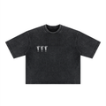 Black Heavyweight Mineral Wash Boxy T-Shirt