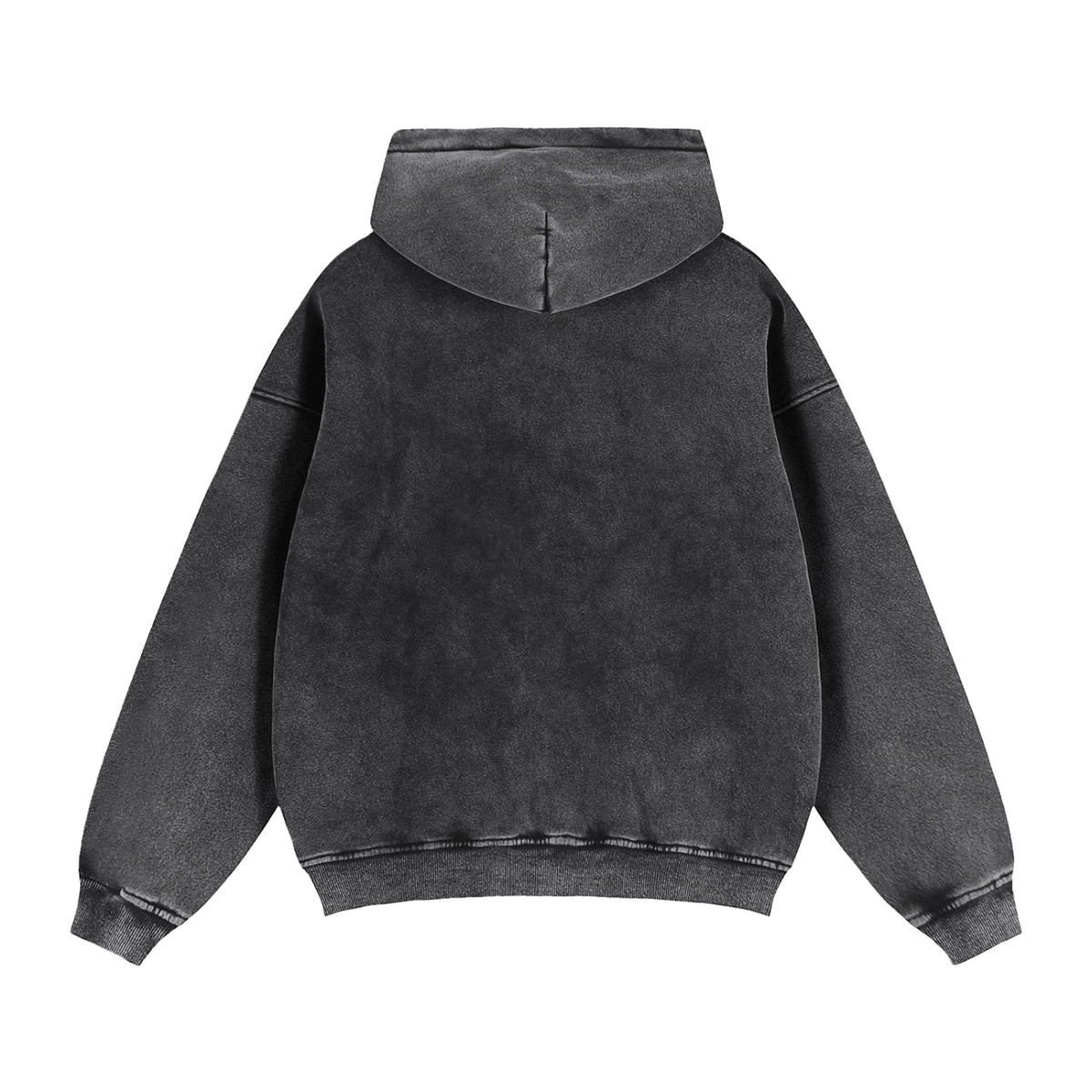 Double Zip Cropped Fleece Hoodie - Inside Thoughts