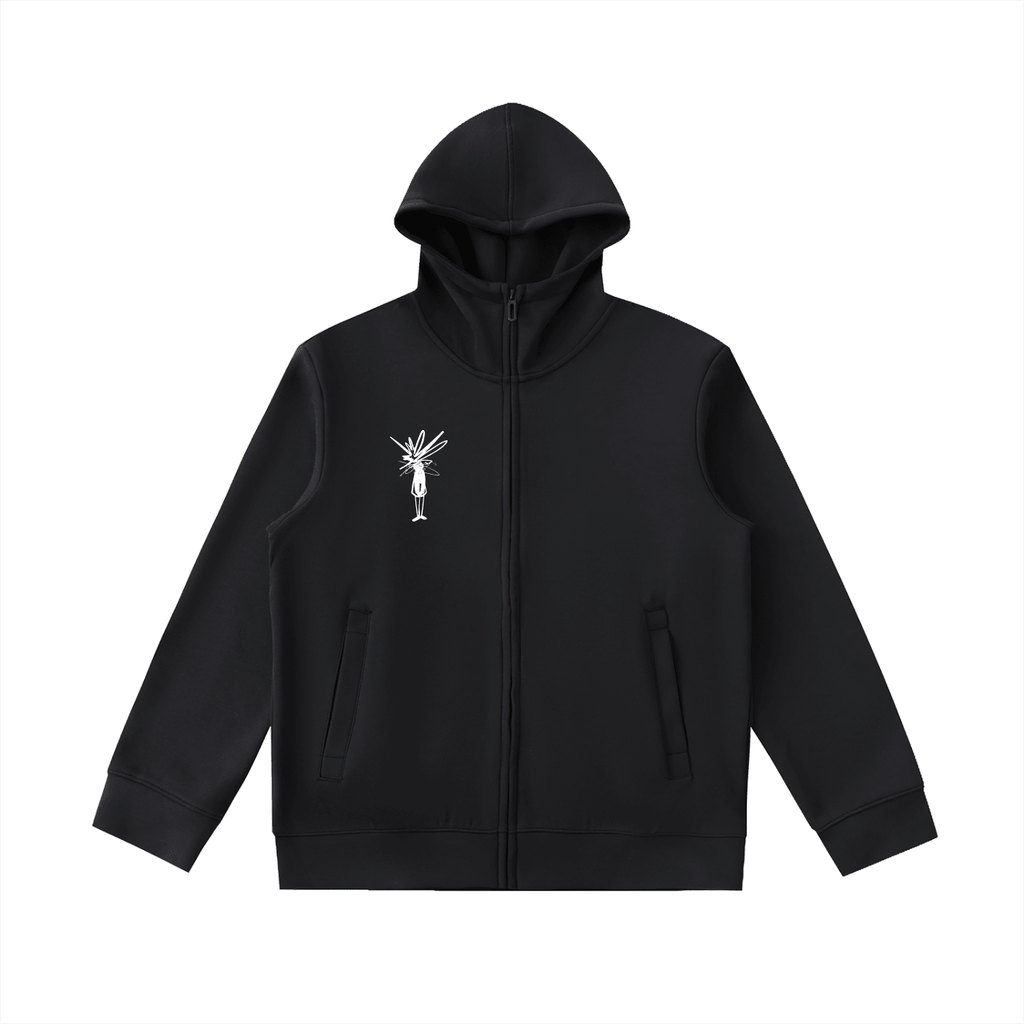 Essential Heavyweight High Neck Zip-Up Hoodie - Inside Thoughts