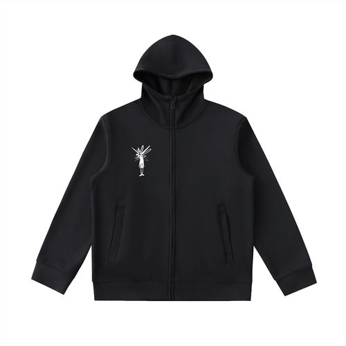 Essential Heavyweight High Neck Zip-Up Hoodie - Inside Thoughts