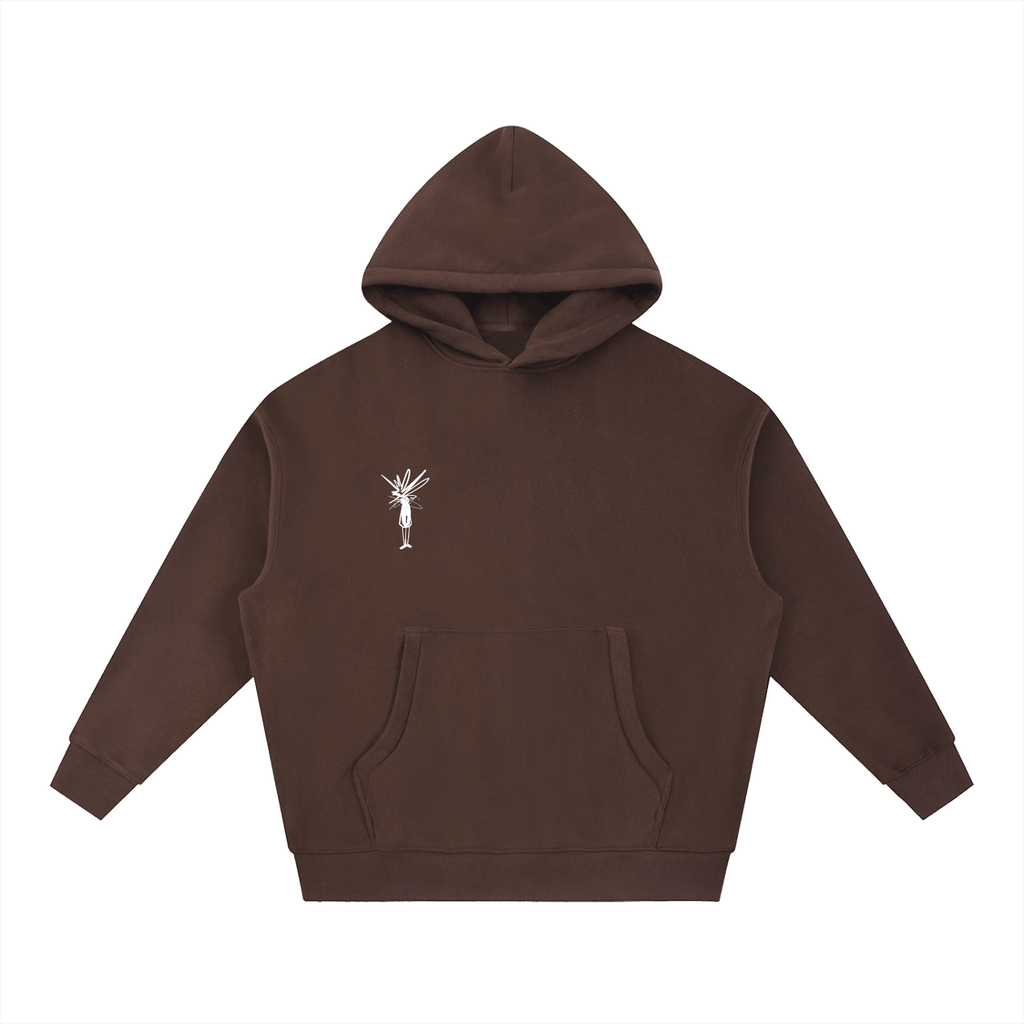 Essential Oversized Boxy Fit Fleece Hoodie - Inside Thoughts