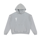 Gray Mineral Wash Distressed Hoodie