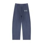 Dark Blue Mineral Wash Barrel Sweatpants