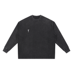 Mineral Wash Waffle Oversized T-Shirt - Inside Thoughts