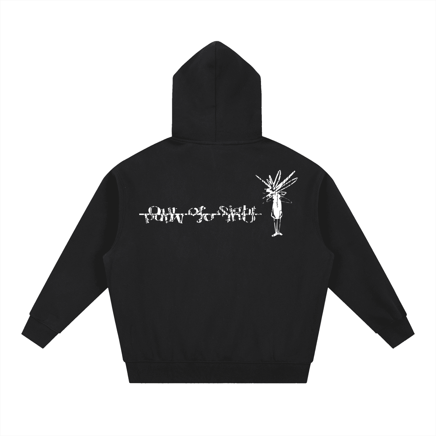 Out of Mind Oversized Boxy Fit Fleece Hoodie - Inside Thoughts