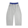 Plaid Waistband Barrel Sweatpants - Inside Thoughts