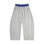 Plaid Waistband Barrel Sweatpants - Inside Thoughts