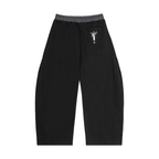 Plaid Waistband Barrel Sweatpants - Inside Thoughts