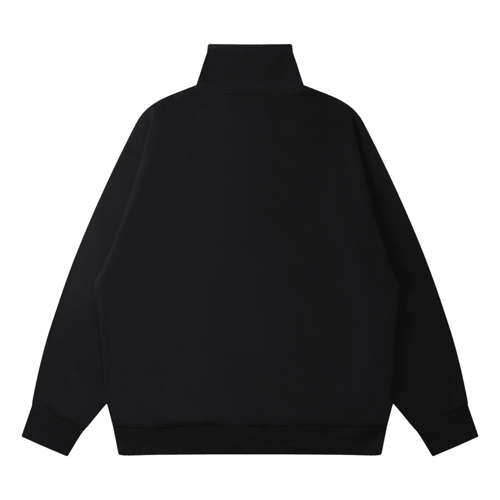 Quarter - Zip Drop Shoulder Sweatshirt - Inside Thoughts