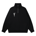 Quarter - Zip Drop Shoulder Sweatshirt - Inside Thoughts
