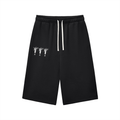 Relaxed Drawstring Three - quarter Sweatpants - Inside Thoughts