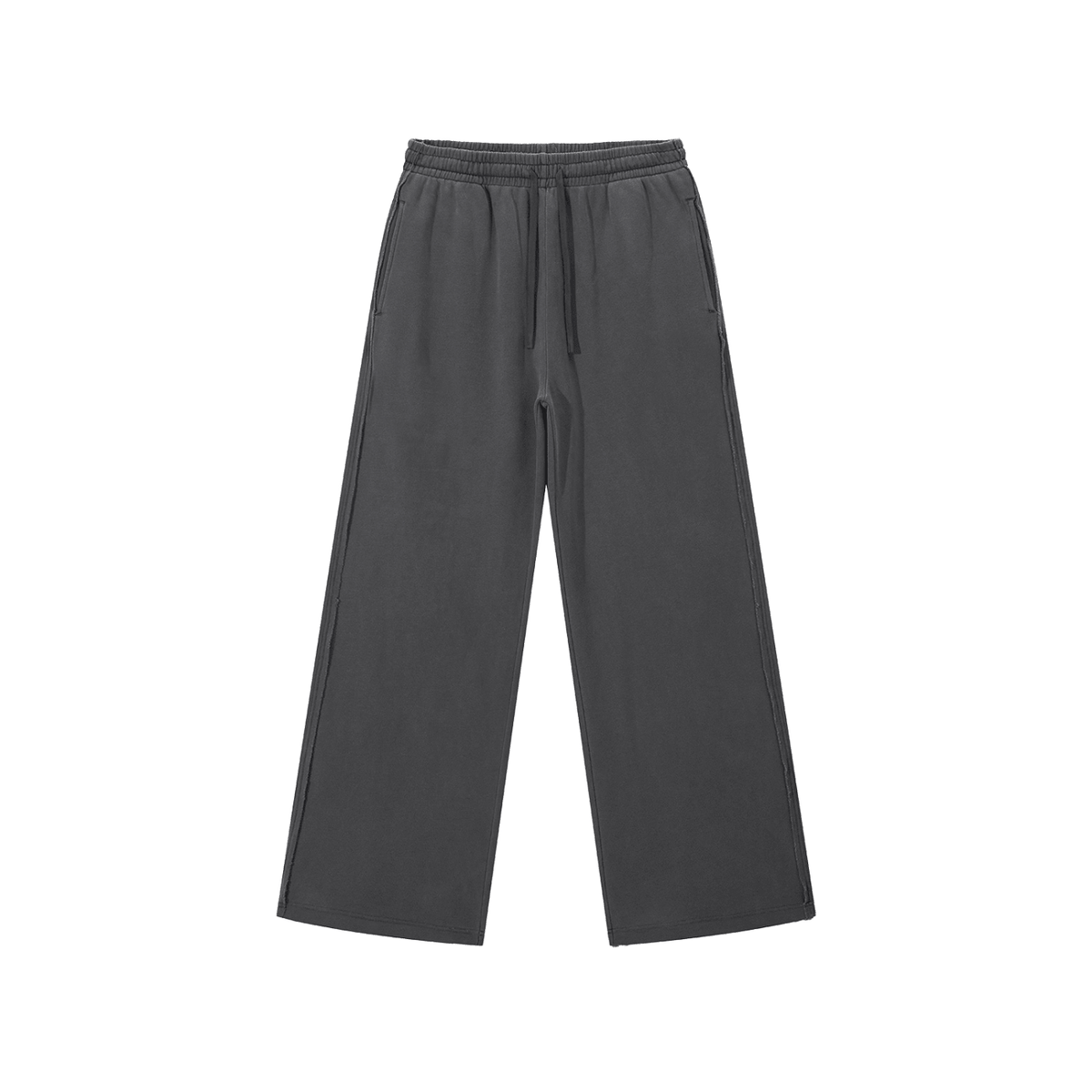 Snow Washed Raw Edge Sweatpants - Inside Thoughts