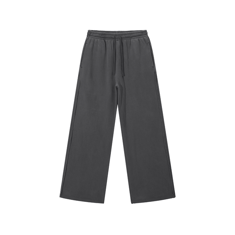 Snow Washed Raw Edge Sweatpants - Inside Thoughts