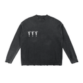 Vintage Washed Distressed Sweater - Inside Thoughts