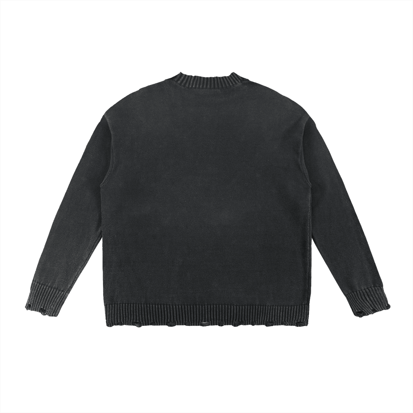 Vintage Washed Distressed Sweater - Inside Thoughts