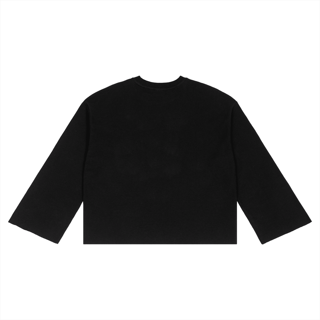 Waffle Raw Edge Longsleeve - Inside Thoughts