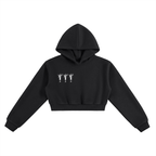 Womens Essential Cropped Hoodie - Inside Thoughts