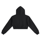 Womens Essential Cropped Hoodie - Inside Thoughts