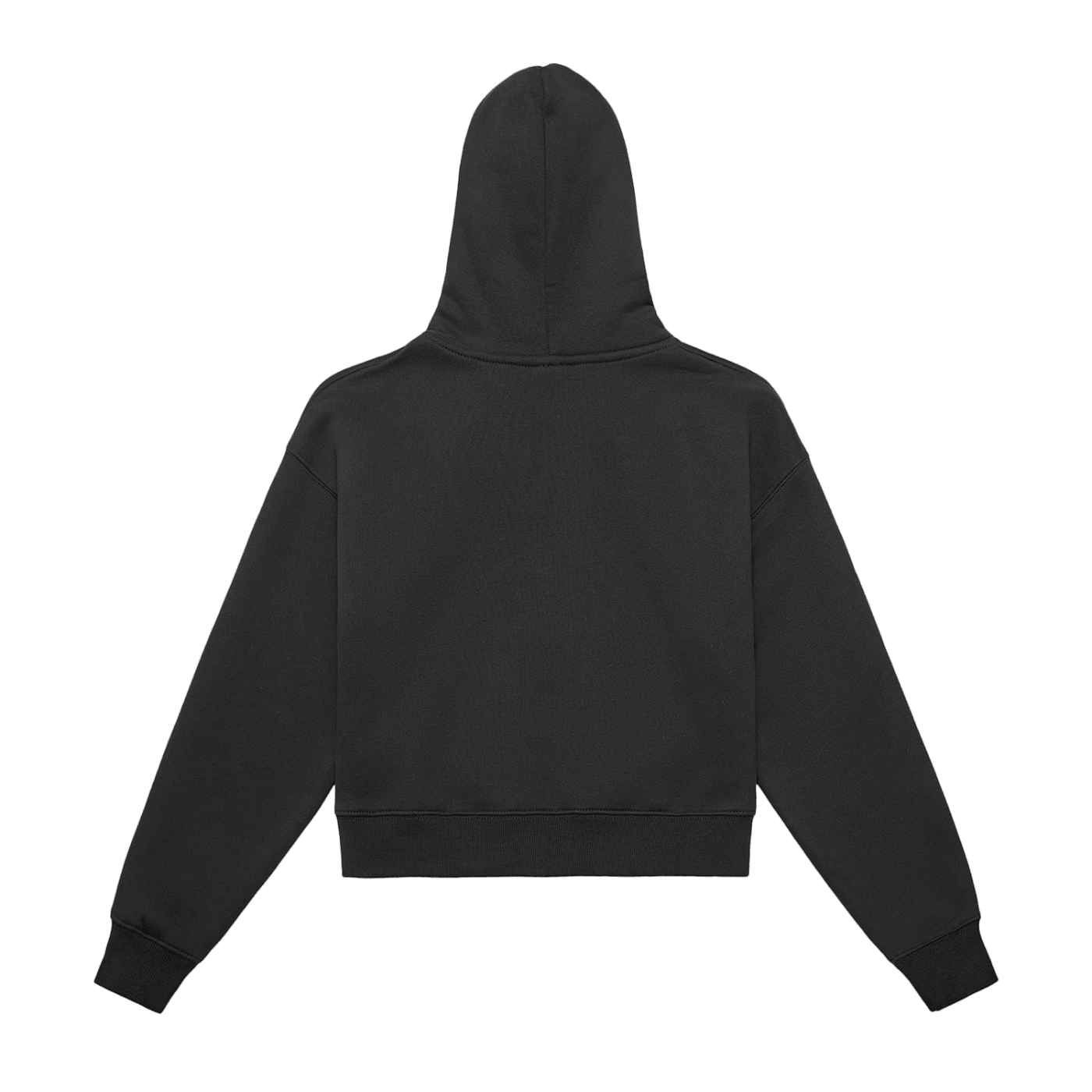 Womens Fleeced Zip-Up Cropped Hoodie - Inside Thoughts