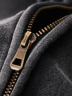 Zip - Through Boxy Fleece Hoodie - Inside Thoughts