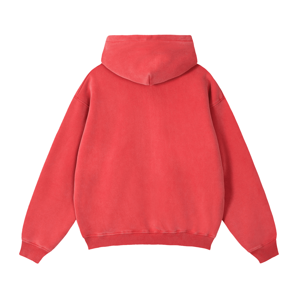 Zip-Through Boxy Fleece Hoodie - Inside Thoughts