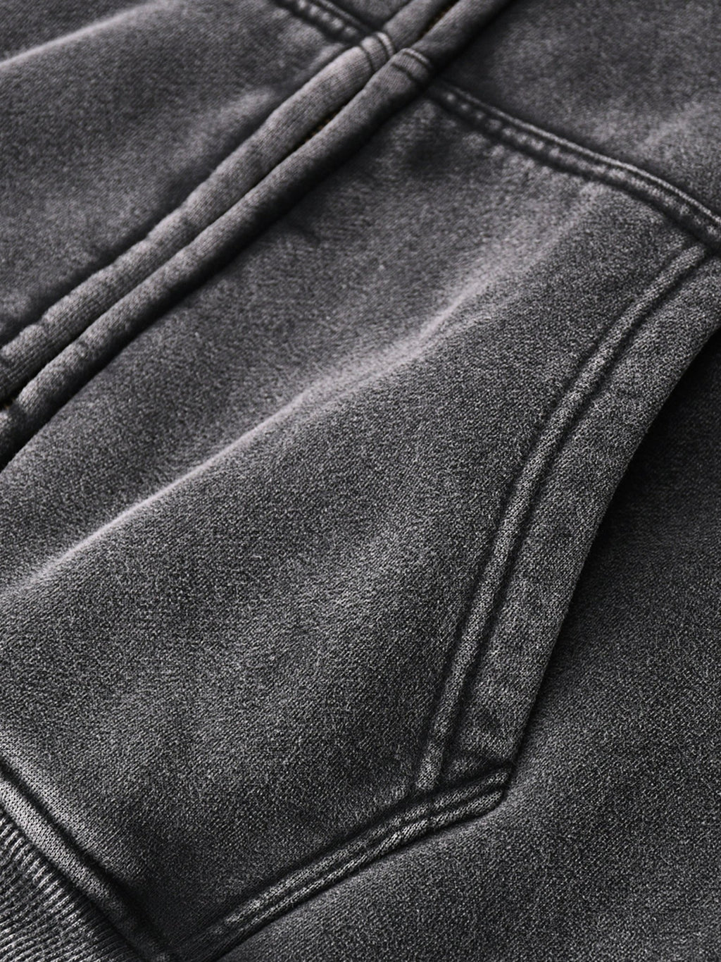 Zip - Through Boxy Fleece Hoodie - Inside Thoughts